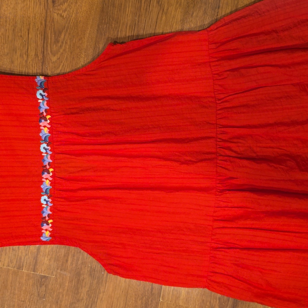 THML Red Embroidered Women's Top Size Small - Picture 3 of 3